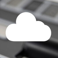 Icono con forma de nube o Hub Cloud de FotoFinder